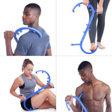 Self massager with therapeutic hook